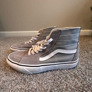 Vans Sk8-Hi Tapered Grey Suede and Canvas Women’s Size 9 Men’s Size 7.5